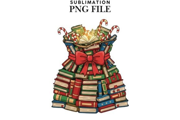 A Bookish Holiday Graphic for Modern Illustrations