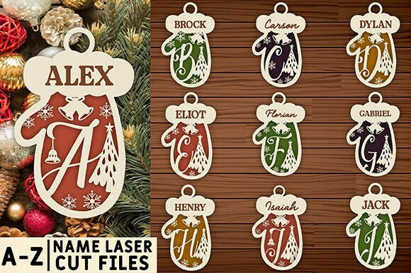 A Designer's Take on the Christmas Gloves Ornaments Svg