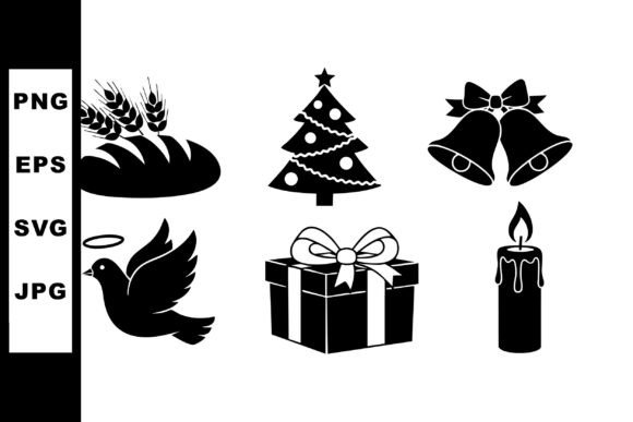 A Designer’s Review: Christmas Holiday Black Silhouette Icons