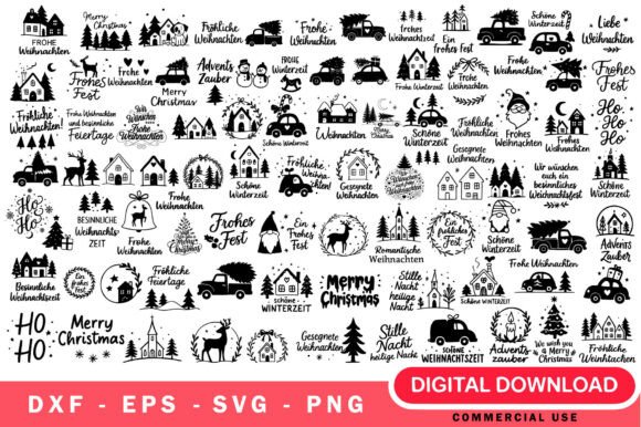 A German Christmas Design Bundle for Small Business Branding