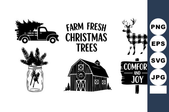 A Rustic Christmas Graphics Set for Authentic Local Brands