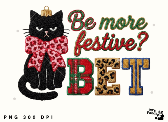 Be More Festive, Crochet Christmas Cat: A Graphics Gem