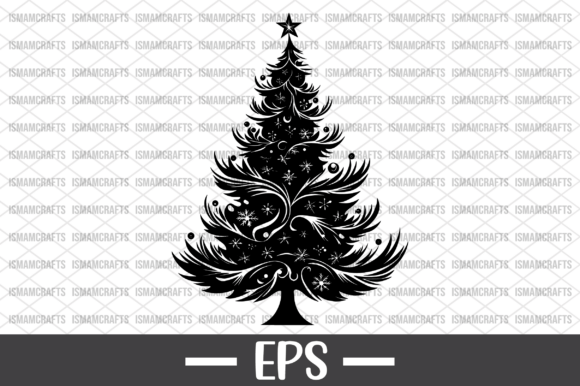Black Christmas Tree Silhouette: A Versatile Graphics Asset