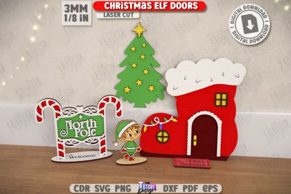 Christmas Elf Door Laser Cut: A Winter Amp Delight