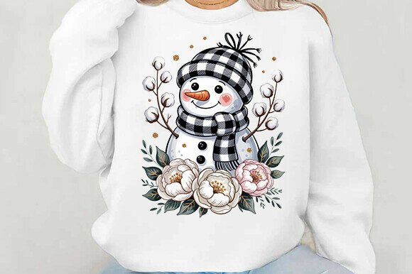 Christmas Snowman Png, Winter: A Festive Embroidery Delight