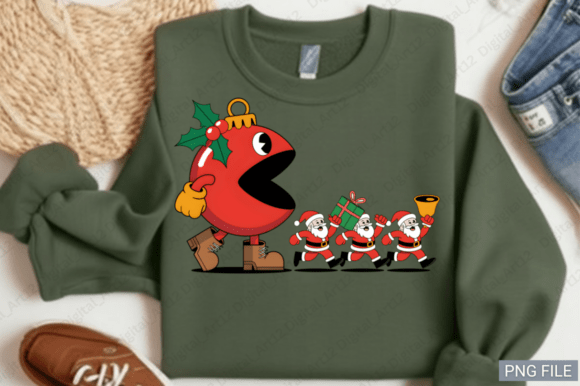 Funny Christmas Ornament Chas PNG Design