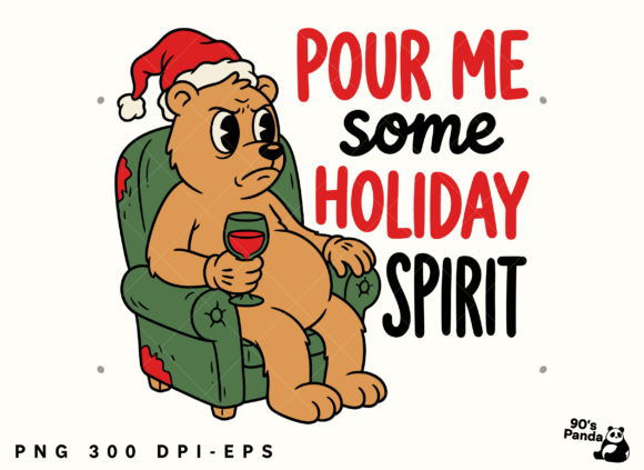 Review: Funny Christmas Pour Spirit, Png, Eps for Creative Graphics